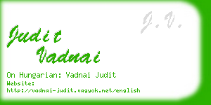 judit vadnai business card